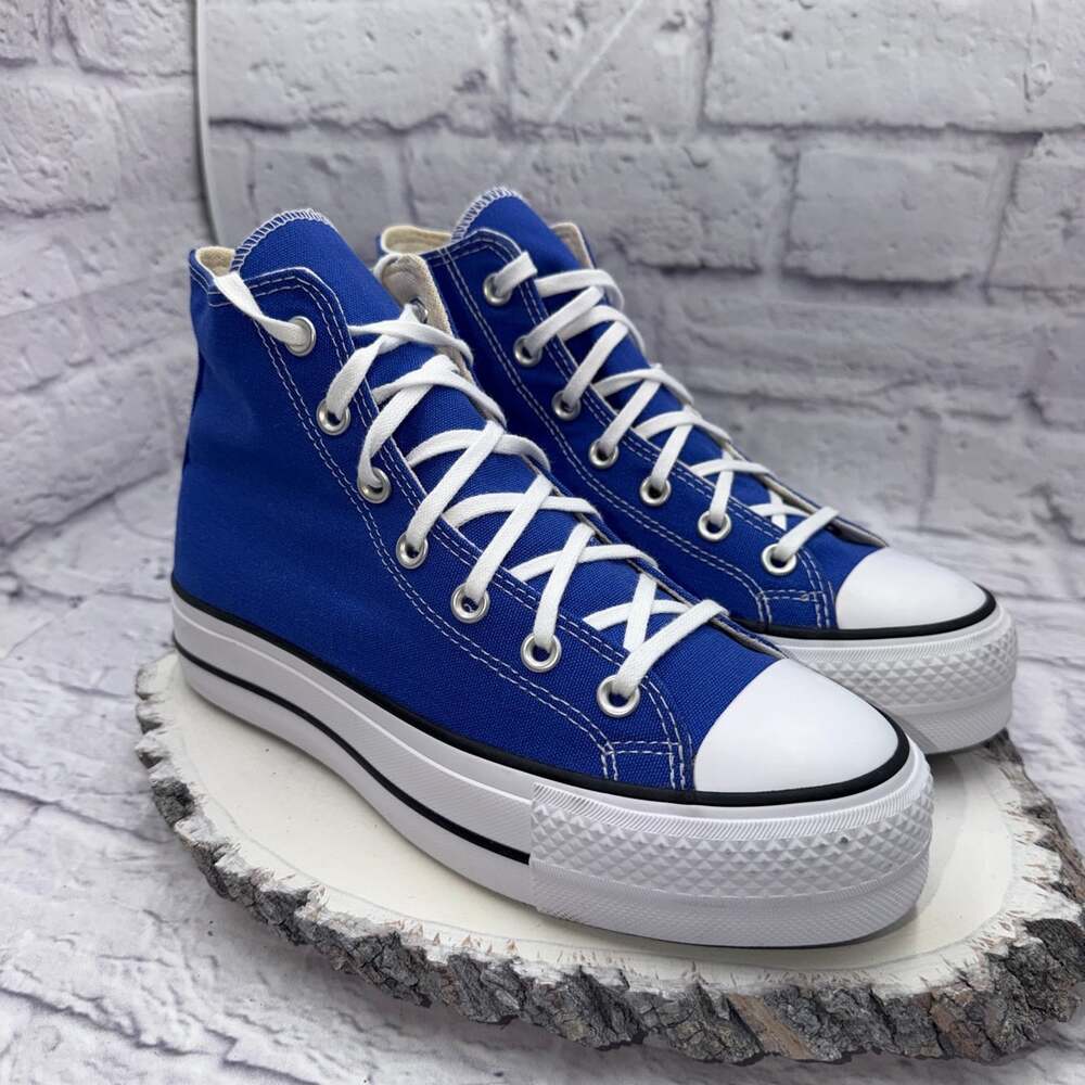 Converse Chuck Taylor All Star Lift Platform High Wns Sz 8 Sneakers Cobalt Blue